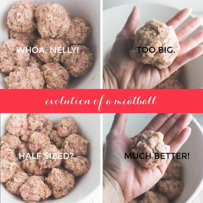 forming meatballs