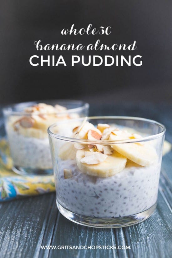 Whole30 banana almond chia pudding is an easy, nutritious and filling way to start your day off right. It's also easy to make.