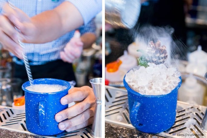 This Cabin Fever cocktail by Earl's Kitchen + Bar in Tysons Corner is a cozy winter cocktail