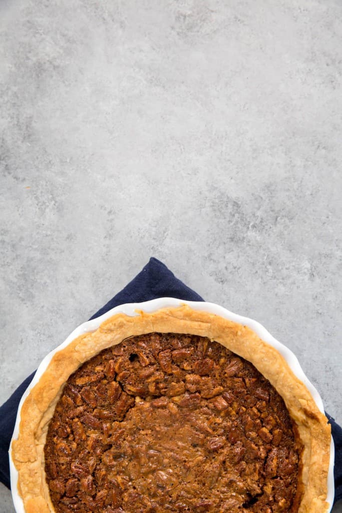 Whisky pecan pie is a perfect holiday dessert
