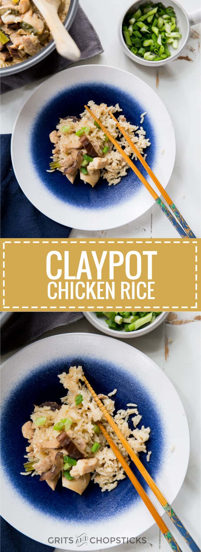 This rice cooker chicken claypot rice cooks on its own in the rice cooker and is sooo easy with minimal fuss