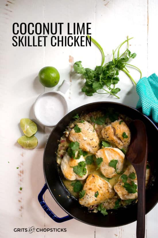 whole30/paleo coconut lime skillet chicken