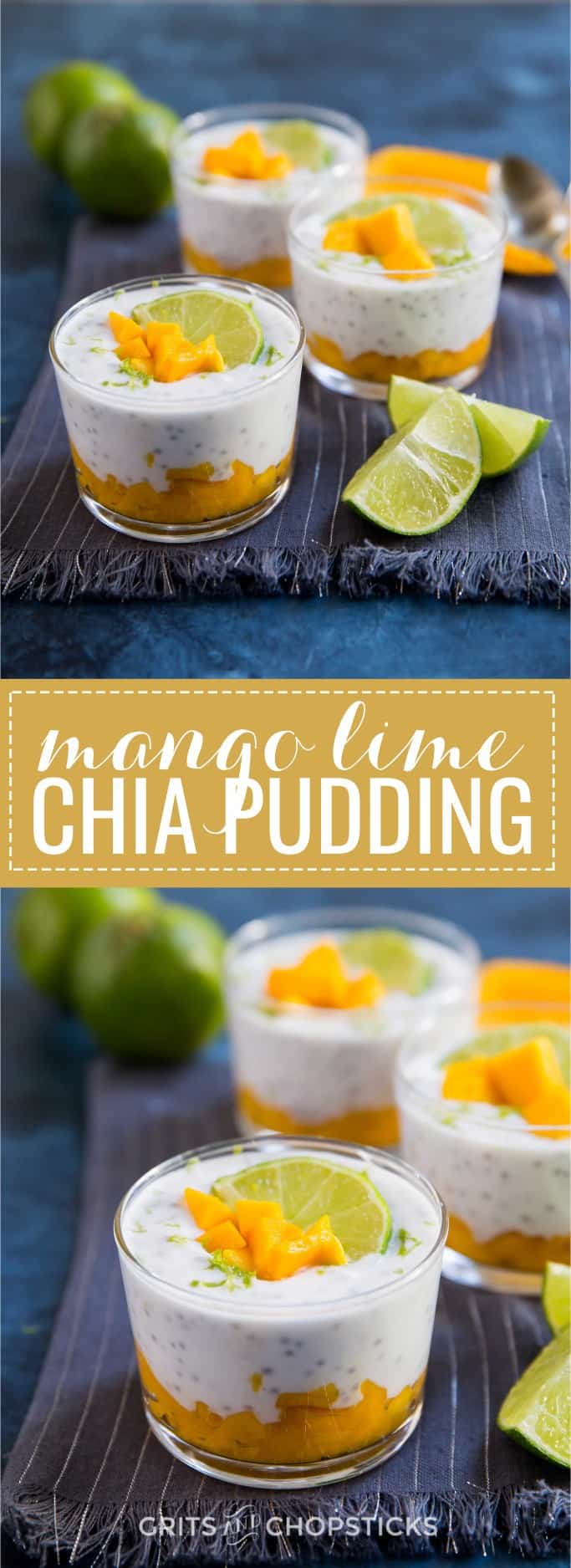 This mango lime chia pudding is Whole30/paleo compliant, beautiful to look at, and so very tasty!