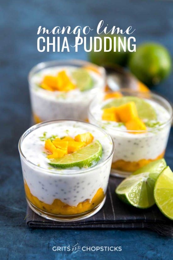 mango lime chia pudding for the win