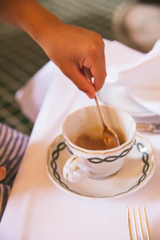 Kid-friendly tea at the Milestone Hotel