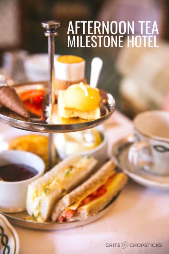 Kid-friendly tea at the Milestone Hotel