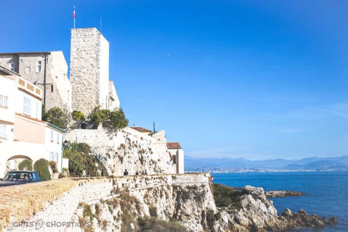 the view of the old city of antibes france