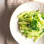 celery apple and mint slaw