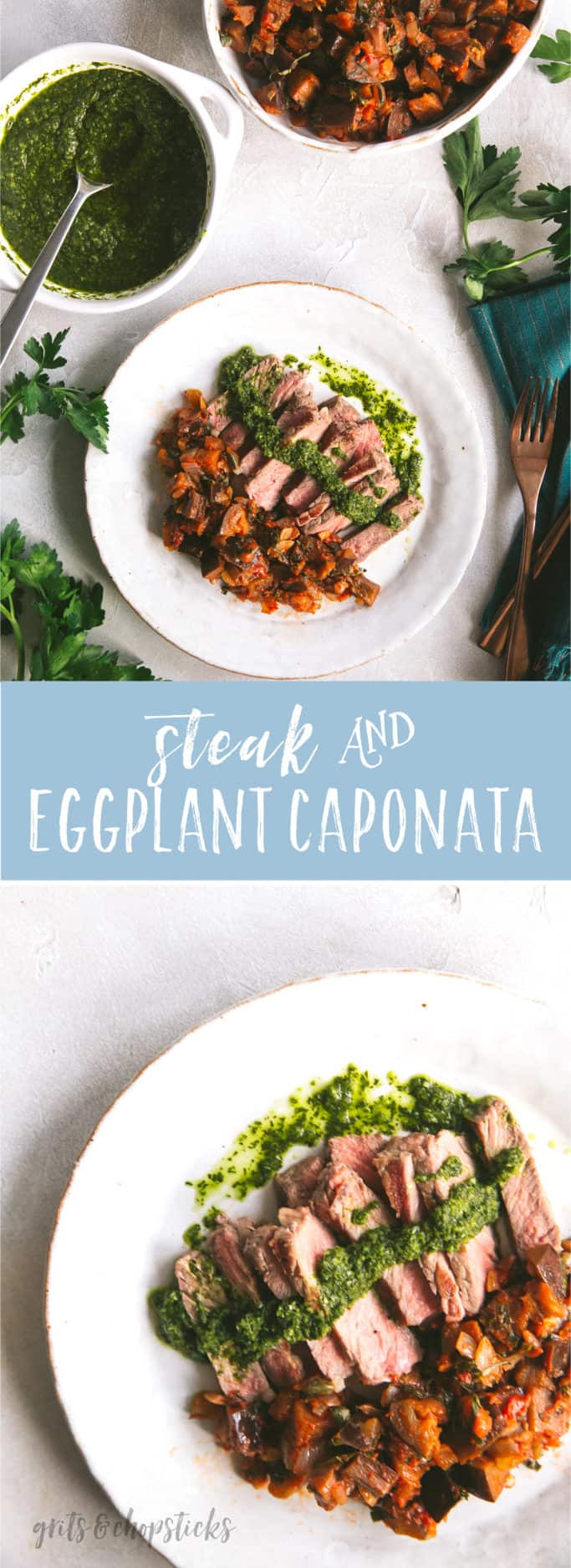 Try this steak and eggplant caponata for your next easy dinner; as an added bonus, it's Whole30/paleo!