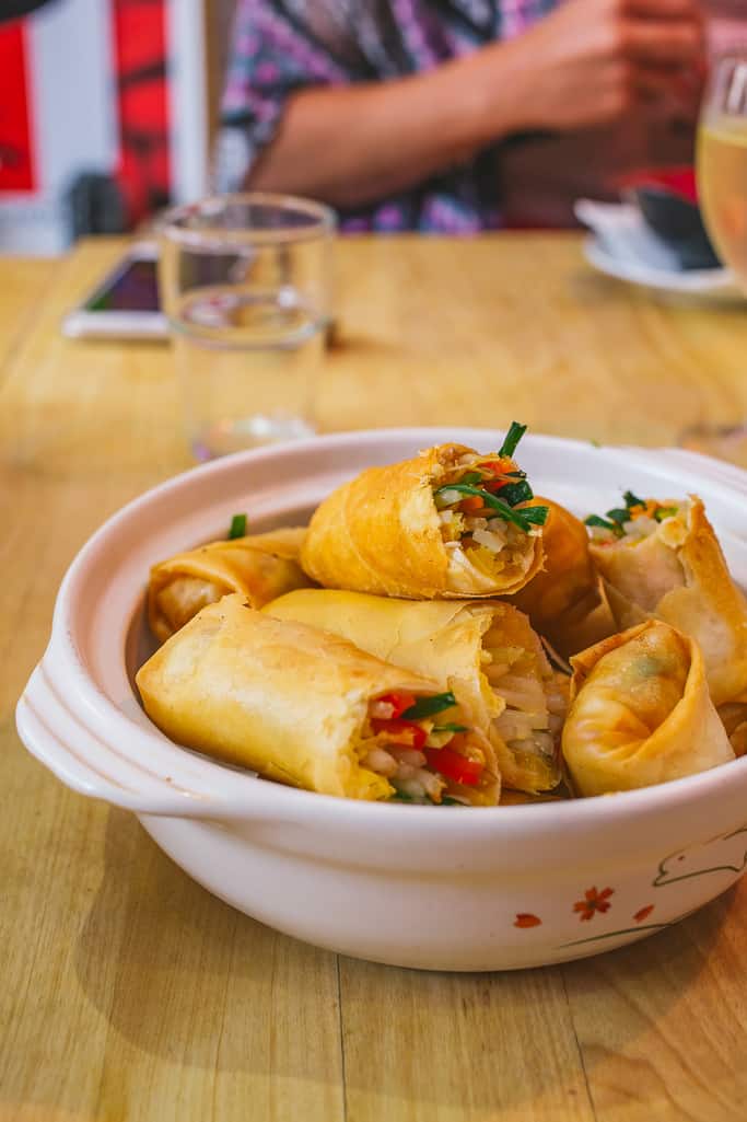 spring rolls at school of wok