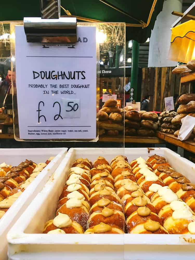 borough market's top five eats - bread ahead custard donuts