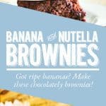 banana and nutella brownies